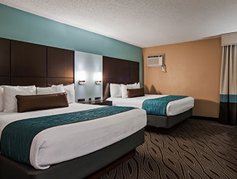 Two-Queen Room at the Best Western Galleria Inn & Suites